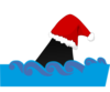 Christmas Fin Shark Clip Art