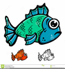 Green Fish Clipart Image