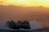 A Landing Craft Air Cushion (lcac) Assigned To Assault Craft Unit Four (acu-4), Homebased In Little Creek, Va., Makes Her Way Back To Oak Hill After Training In The Arabian Gulf Image
