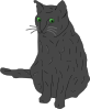 Cat, Smokey Clip Art