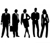 Business People Silhouette Image