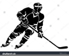 Hockey Clipart Black And White Image