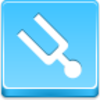 Free Blue Button Icons Tuning Fork Image