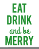 Eat Drink And Be Merry Clipart Image