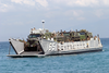 A Landing Craft Utility (lcu) Arrives Just Offshore To Unload Supplies And Equipment In Support Of Exercise Balikatan 2004. Image