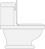 Toilet Seat Open Clip Art