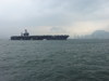 The Aircraft Carrier Uss Carl Vinson  (cvn 70) Anchors In Hong Kong Island S Harbor For A Scheduled Liberty Call Image