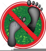 No Walking Sign Clipart Image