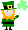 Irish Man Celebrating St. Patricks Day Clip Art