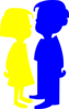 Yellow And Blue Clip Art