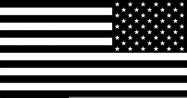 Black And White American Flag Clipart | Free Images at Clker.com - vector clip  art online, royalty free & public domain