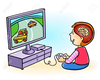 Boy Playing Video Games Clipart Image