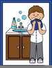 Wash Your Face Clipart Image