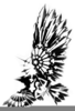 Native American Raven Clipart Image