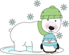 Polar Bear Face Clipart Image