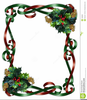 Holly Ribbons Clipart Image