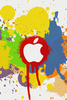 Apple Color Splash Effect Iphone Wallpaper Ilikewallpaper Com Image