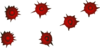 Red Bullet Holes Clip Art