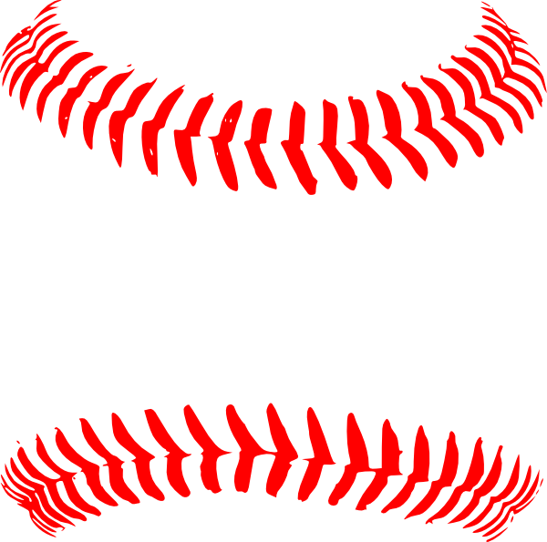 Red Baseball Stitching Clip Art at Clker.com - vector clip art online,  royalty free & public domain