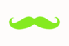 Chartuse Mustache Clip Art