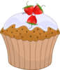Strawberry Cupcake 3 Clip Art