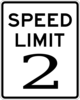 Speed Limit 2 Clip Art