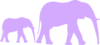 Purple Baby Shower Elephant Mom And Baby Clip Art