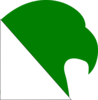 Hawk Logo Green Clip Art