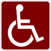 Disabled Brickred Clip Art