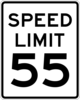 Speed Limit 55 Clip Art