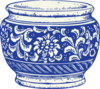 Blue And White Vase Clip Art