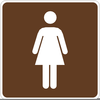 Ladies Room Sign Clipart Image