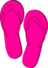 Pink Flip Flops Clip Art