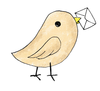 Bird Carrying Letter Image
