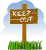 Keep Out Clip Art