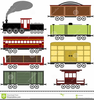 Train Box Cars Clipart Image