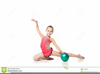 Clipart Of Little Girl In Gymnastics Image