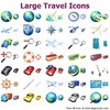 Large Travel Icons Image