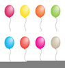 Birthday Party Balloons Clipart Image