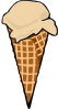 Ice Cream Cone (1 Scoop) Clip Art