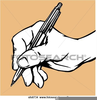 Hand With Pencil Clipart Image