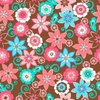 Flowers Seamless Repeat Pattern Vector Illustration Image