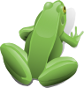 Sitting Frog Clip Art