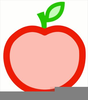 Outline Of An Apple Clipart Image