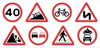 Curvy Road Signs Clipart Image