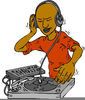 Clipart Disc Jockey Image