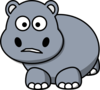 Side Hippo Clip Art