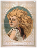[bust View Of Woman With Long, Blond, Free-flowing Hair, Wearing Lace] Image