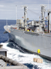 Ordnance Transfers Aboard Uss Carl Vinson From The Military Sealift Command Ship Usns Mount Shasta Image
