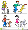 Free Clipart Of People Walking Dogs Image